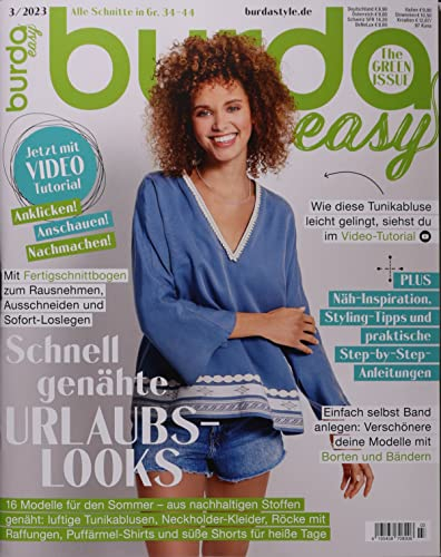 burda easy 3/2023 Schnell genähte URLAUBS-LOOKS