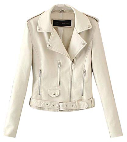 Rumity Damen Lederjacke - Bikerjacke Damen Echt Leder Jacke Schwarz aus feinstem Lammnappa Leder mit Gürtel und Reverskragen Jaket Fur Damen Herbst Mantel Damen
