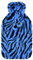 A2Z Hot Water Bottle 2 Litre Capacity Zebra Print Plush Faux Fur Fleece Cover Rubber Leak Proof Hot Water Bag