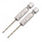 TA-VIGOR 2Pcs 1.5mm Hex Shank Twist Drill Bit Set, 1/4 Inch Shank HSS Titanium Coated Drill Bit Set Quick Change Twist Drill Bits for Woodworking, Plastic and Metal