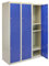 Monster Shop - 3 x 2 türiger Fächerschrank Umkleideschrank Schließfachschrank Spind Garderobenschrank Stahlspind Stahlschrank Aufbewahrungsschrank Schrank Locker 45cm T x 38cm W x 180cm H Blau