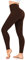 FuelMeFoot Leggings Damen High Waist Blickdicht Leggins mit Bauchkontrolle Slim Fit Angenehm Weiche Elastische Sportleggings.1 Pack-09-braun L/XL