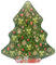 your castle Blechdose in Form eines Weihnachtsbaums Keksdose Deko Box für Weihnachtskekse Schokolade-Pralinen Aufbewahrung, Volumen: 1 l, Maße: 19 x 5,5 x 22 cm