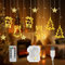 LED Lichterkette Sterne Weihnachten: 3.5M 8 Modi Lichtervorhang USB/Batterie Betrieben Weihnachtsbeleuchtung Warmweiß für Innen und Außen - Weihnachtsbaum Lichterkette für Fenster Balkon (White)