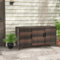 GOPLUS - Baúl de jardín exterior de ratán 318 L, 3 puertas, armario de almacenamiento exterior interior de mimbre, PE, estantes extraíbles, herramientas de jardín, 135 x 50 x 70,5 cm (marrón)