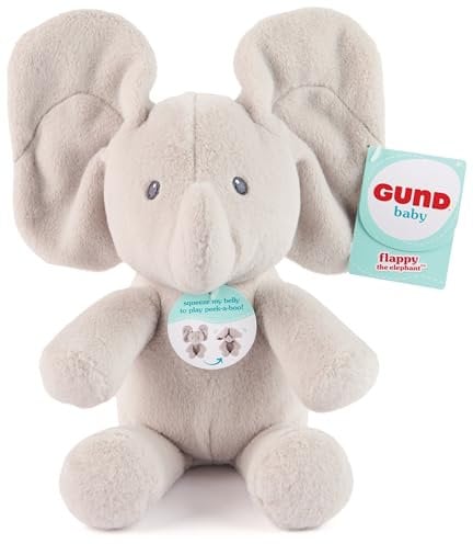 GUND Guck-Guck Flappy - hochwertiges Plüschtier ca. 18 cm (sitzend) mit beweglichen Ohren, ab 10 Monaten empfohlen