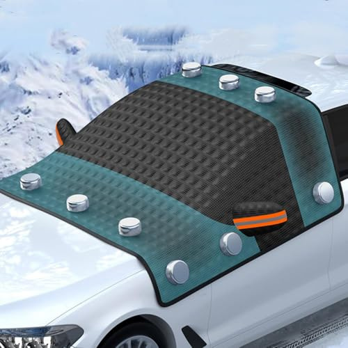 JDUYHS Frontscheibenabdeckung Winter für Mini Cooper S Clubman R55 2007-2014, Windschutzscheibe Abdeckung Faltbare, Magnetische Scheibenabdeckung, für Gegen,Schnee,EIS,Frost,Staub,A Magnetic