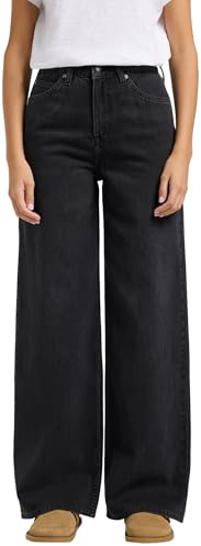 LEE - Jeans Damen - High Waist Wide Leg Fit - Stella A Line - Clean Black
