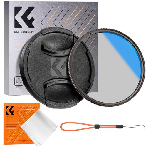 K&F Concept Nano K-Serie 37mm Polfilter CPL Filter mit Objektivdeckel,Reinigungstuch,Schutzfilter mit 18 Schichten Nanobeschichtungen