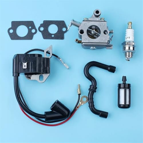 LALAL Bobina de encendido del carburador, filtro de la línea de combustible, bujía for STIHL 017 018 MS180 MS170 MS 170 MS 180, repuesto de repuesto for motosierra