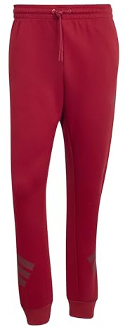 adidas Men's Future Icons Three Stripes Pant, Active Maroon, L Tall