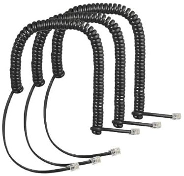 Auerswald Spiralkabel-3er-Set COMfortel-Handset