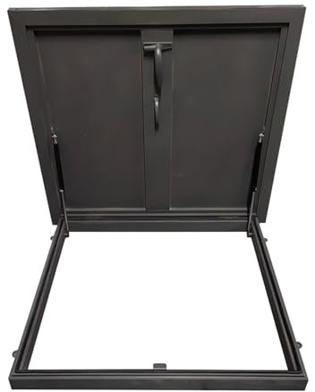 Porta di tetto zincata con cerniera idraulica, accesso sicuro a prova di tempesta per ingresso sottotetto cantina, copertura durevole della cantina