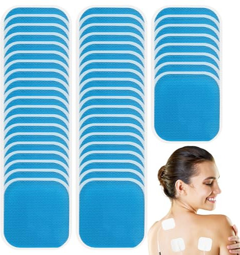 48 Stück Tens Elektroden Pads, Elektroden Tens Gerät, Wiederverwendbar Ersatz Gel Pad, 45×45mm, Von Muskel,Rücken Und Gelenkschmerzen Kompatibel mit Den Meisten Tens
