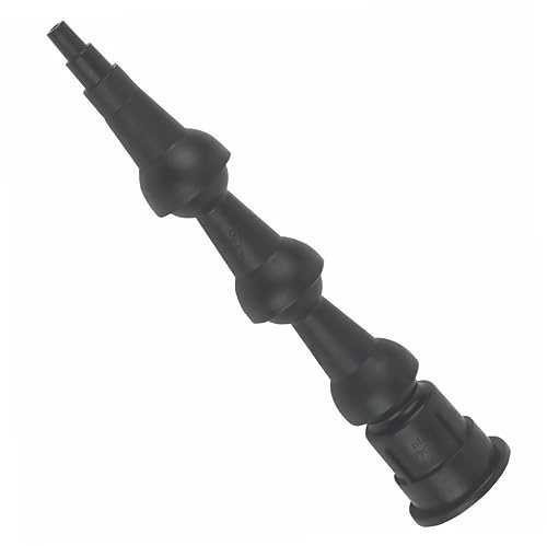 Mipcase Ugello per Calafataggio Nero in Abs 1cm Testina Flessibile 360 Gradi Strumento Facile da Usare per Docce e Bagni Antirottura