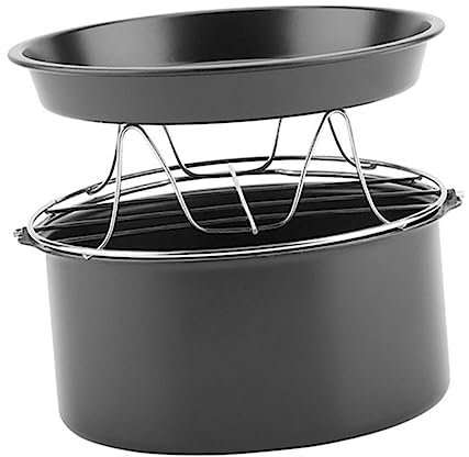 KOCKSHION Moldes para Horno Soporte de Vapor Accesorios para Freidora de Aire Acero Inoxidable