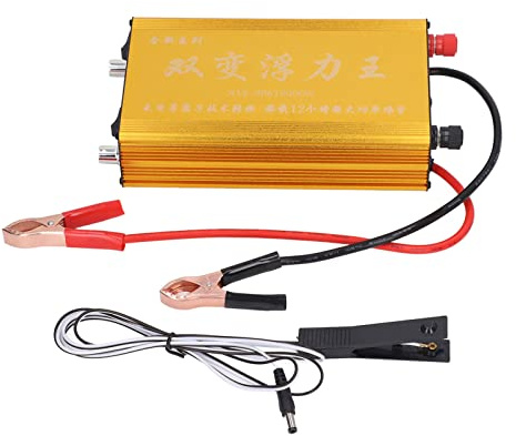 Batterie-Boost-Inverter, stromsparend, 12000 W, Hochleistungs-Aufwärtswandler aus Aluminiumlegierung mit doppelter Variabler Spannung für 12 V 20 Ah-Batterien