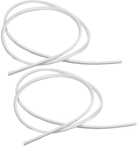 Guarnizione in silicone, guarnizione in gomma da 2 pezzi, lunghezza 2 m, sostituzione dell'anello di tenuta gomma di ricambio silicone per uso alimentare per il coperchio dei contenitori vet