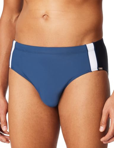 Schiesser Herren Badehose mit Bein Badeshorts mit Schlüsseltasche Jersey enganliegend Single Jersey - Aqua