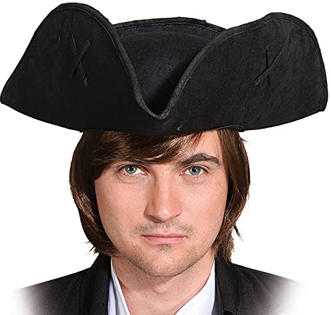 Dreispitz de Luxe schwarz