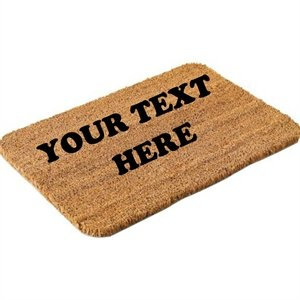 Personalised Stenciled Coir Door Mat (80x50cm Rounded Medium)