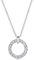 Elli Halskette Damen Solitär Kreis Anhänger mit Kristallen in 925 Sterling Silber