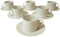 Lote 6 Taza Y Plato TE 250ML Porcelana Blanco