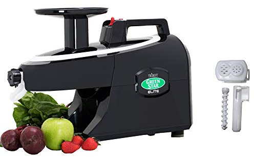Tribest - Extracteur de Jus - GreenStar Elite Noir - Pack avec accessoires