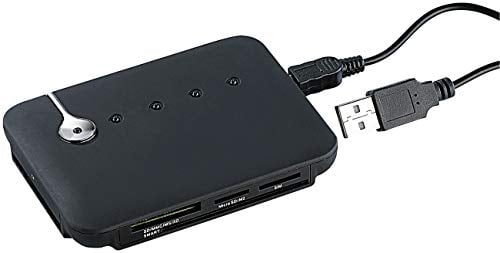 c-enter Multi-Card- und SIM-Reader mit aktivem USB-2.0-Hub, 3 Ports