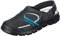 Abeba Damen Clog 7331 - Dynamic Mikrofaser, schwarz/blau zertifiziert, 44