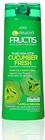 Garnier Fructis Stärkendes Shampoo für fettiges Haar, reinigt und glättet das Haar, 250 ml