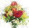 Premiumblumenstrauß mit 15 langstieligen Rosen # Premiumstrauß # Großer XXL Strauß # Rot # Gelb-Rot # Creme