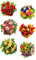 AVERY Zweckform 54383 Deko Sticker Blumenstrauß 12 Aufkleber
