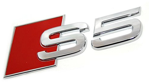 Audi Schriftzug S5 Original A5 Tuning Emblem Heckklappe Variante S Chrom