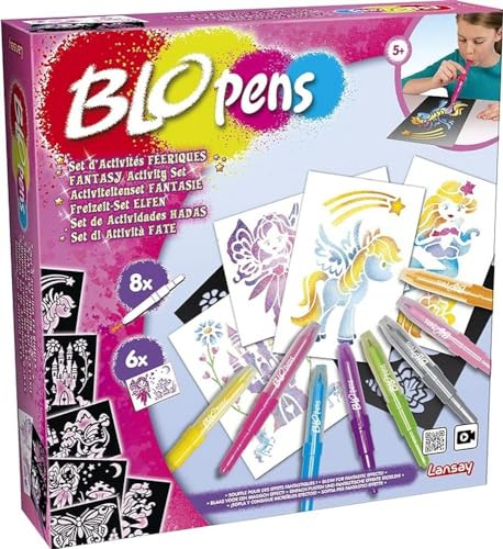 Lansay- Blopens Hada Materiales de Dibujo y Pintura, Multicolor, Juego de 20 piezas (23519)