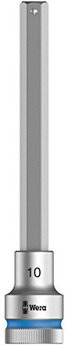 Wera 8740 C HF Zyklop Bit-Nuss 1/2 Zoll Antrieb mit Haltefunktion, 10.0 x 140 mm, 05003845001