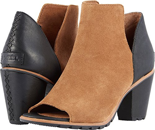 Sorel Nadia Bottes en cuir à talons hauts Marron