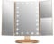 WEILY Vanity Makeup Mirror,1x/2x/3x Tri-Fold Makeup Mirror with 21 LED Lights and Adjustable Touch Screen Lighted Mirror Dressing Mirrors, for Women/Girl (Gold)