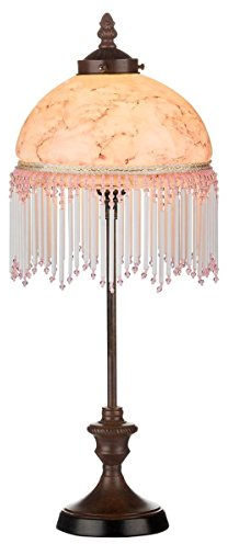 Casa Padrino Barockstil Tischleuchte Mehrfarbig Ø 20 x H. 52 cm - Barock & Jugendstil Möbel