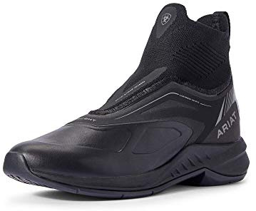ARIAT Womens Wms Ascent Blk Equestrian Boot, Black, 8 US