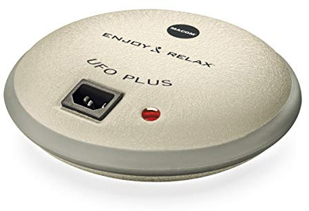 Macom Enjoy & Relax 933 UFO Plus Chauffe-eau rechargeable sans fil, gris, 20 x 20 x 6 cm