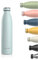 LARS NYSØM Edelstahl Trinkflasche 350ml, 500ml, 750ml, 1L, 1 5 liter | Thermosflasche Kohlensäure geeignet | Auslaufsichere Wasserflasche für Sport, Outdoor, Schule (Misty Blue, 750ml)