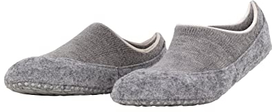 FALKE Damen Stoppersocken Cosyshoe Invisible W Hp Wolle rutschhemmende Noppen 1 Paar, Grau Light Grey 3400, 41/42 EU