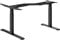 StandXT elektrisch höhenverstellbarer Schreibtisch L-Form - Modell Pro D07-DZL Tischgestell, Höhe 62-128cm, Kollisionsschutz, 125 kg Traglast, Memoryfunktion, Farbe:Tischgestell schwarz
