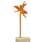 Schatzkammer Design® Blumenstecker und Gartenstecker Edelrost | Galionsfiguren Weihnachten | Made in Germany | Gerostet in Handarbeit | 30cm hoch (Engel C)