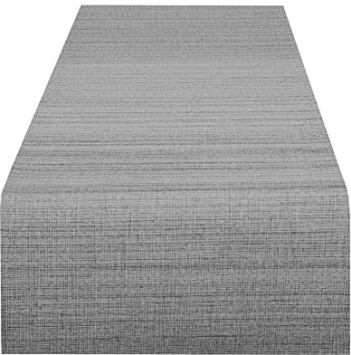 Delindo Lifestyle Tischläufer Samba Home, anthrazit, 40x140 cm, Fleckschutz, abwaschbar, für Indoor und Outdoor