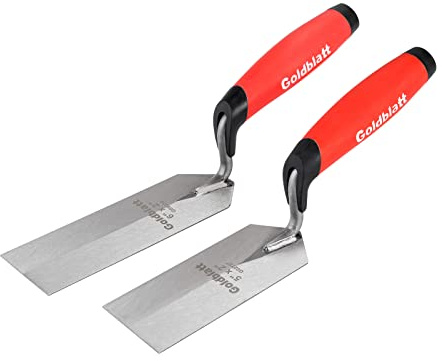 Goldblatt Industries Margin Trowel set, 6X2 & 5X2, Professional Masonry Flooring Tool for Concrete, Cement, Tile