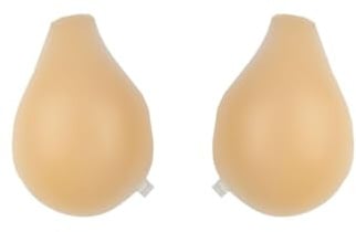 Bye Bra Reggiseno Adesivo, Coppe di Sollevamento in Silicone, Reggiseno Push-Up Senza Spalline, Riutilizzabile, Senza Schienale, Invisibile, Reggiseno Appiccicoso, M E XL, Beige (D)