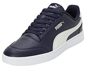 PUMA Unisex Shuffle Sneaker, Navy Vapor Gray White, 43 EU