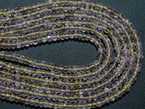 LKBEADS Ametrine Miro Cut Rondelles- 13Strand -Stones measure- 5mm